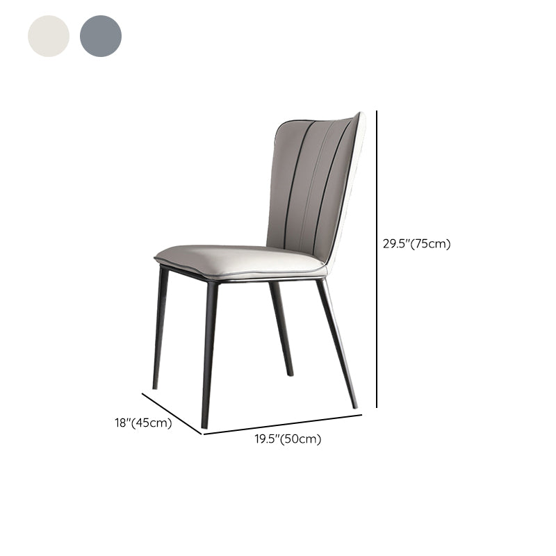 Minimalist 1/2/4/7 Pieces Furniture Stone Rectangle Dining Table Set in Gray