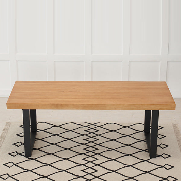 Industrial 1/4/5/7 Pieces Furniture Solid Wood Rectangle Dining Table Set in Brown