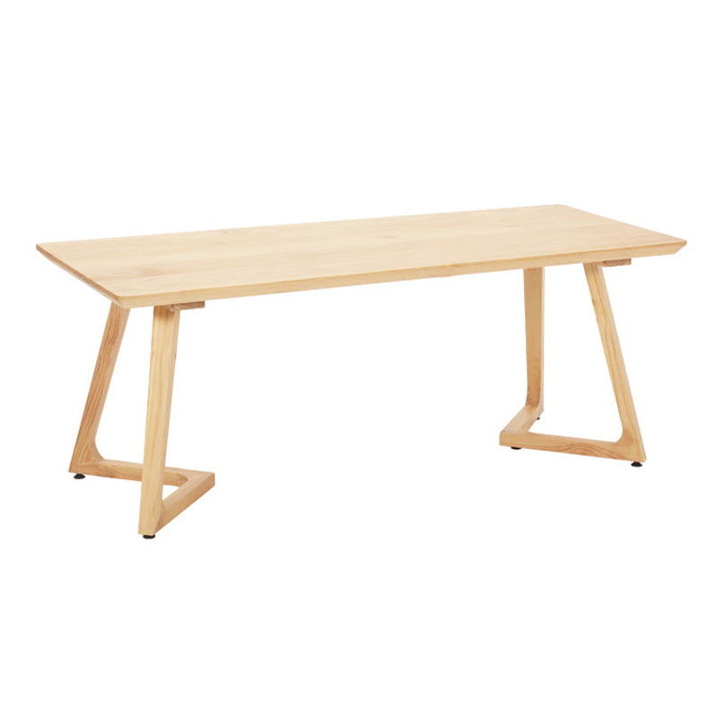 Minimalist 1/2/5 Pieces Furniture Solid Wood Rectangle Dining Table Set in Natural