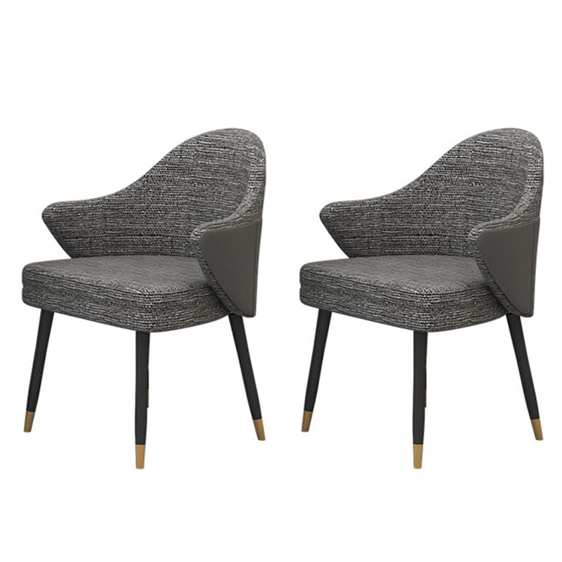 Modern Stone Dining Set 1/2/5 Pieces Round Dining Table Set with Padded Chairs