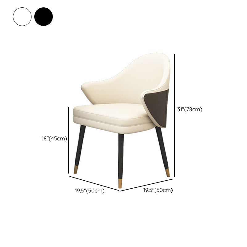 Modern Stone Dining Set 1/2/5 Pieces Round Dining Table Set with Padded Chairs