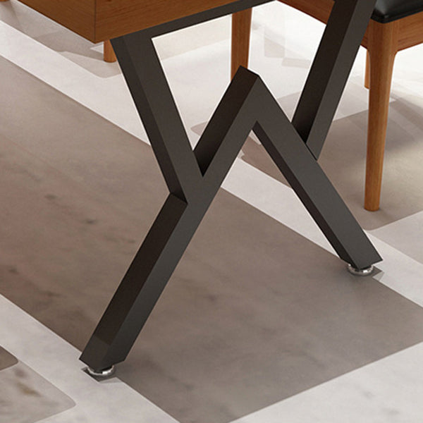 Industrial 1/4/5 Pieces Furniture Rectangle Solid Wood Dining Chairs Set in Brown