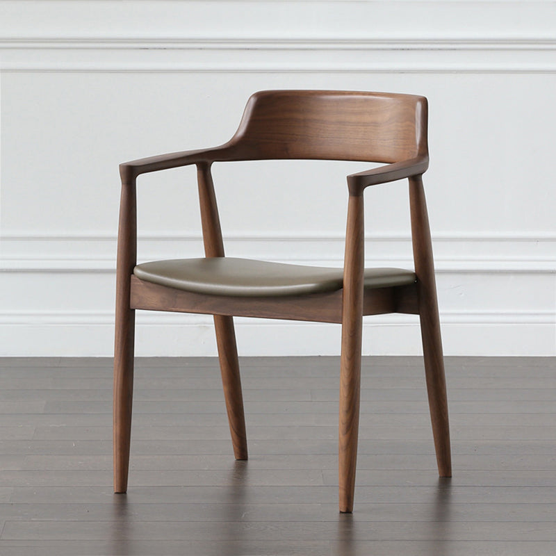 Industrial 1/4/5 Pieces Furniture Rectangle Solid Wood Dining Chairs Set in Brown