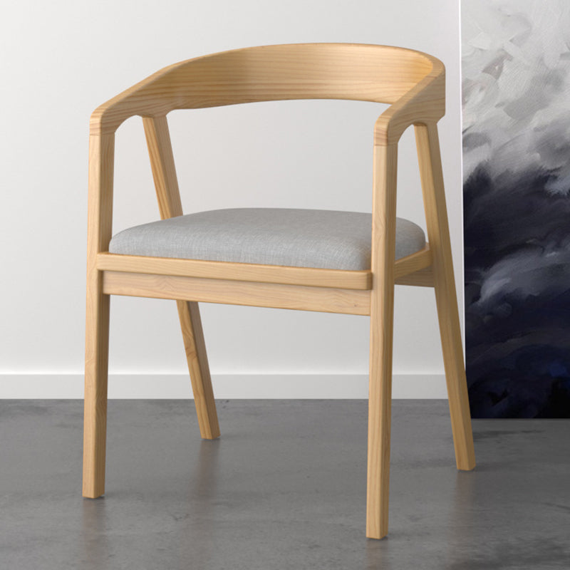 Industrial 1/4/5 Pieces Furniture Rectangle Solid Wood Dining Chairs Set in Brown