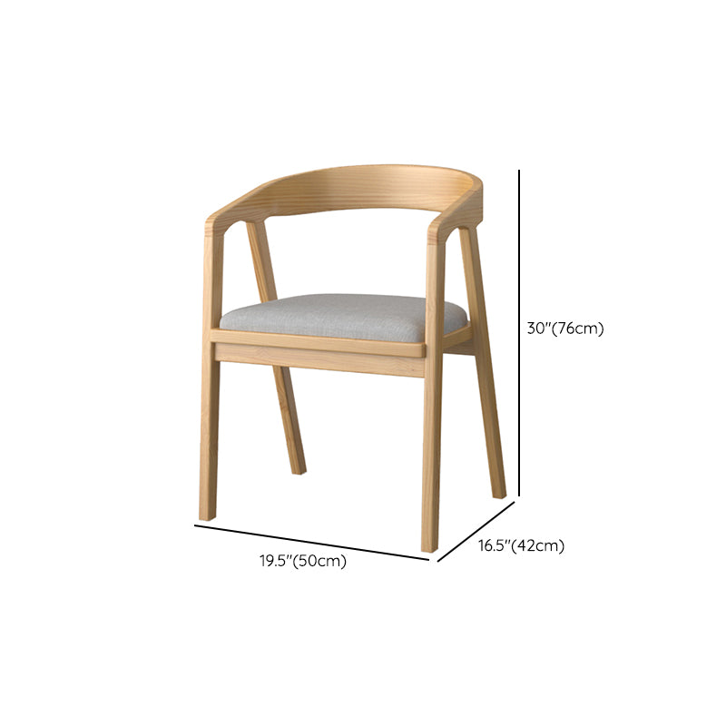 Industrial 1/4/5 Pieces Furniture Rectangle Solid Wood Dining Chairs Set in Brown