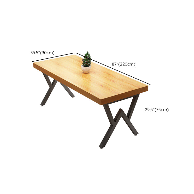 Industrial 1/4/5 Pieces Furniture Rectangle Solid Wood Dining Chairs Set in Brown