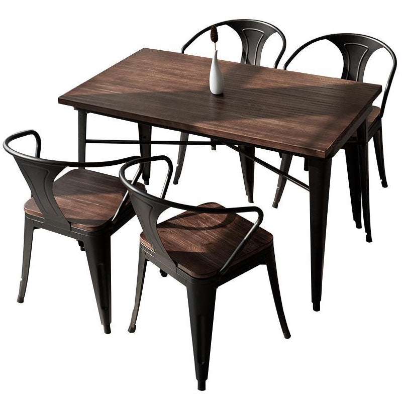 Industrial Style Table Set 1/2/5/7 Pieces Dining Set for Home Use