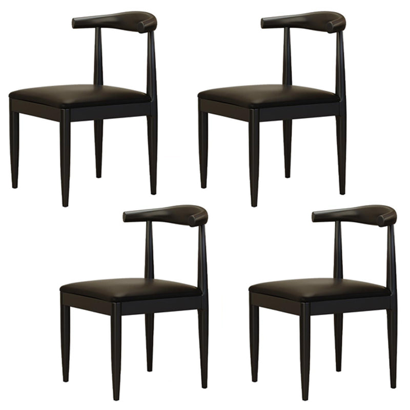 Industrial Style Rectangle Table Set 1/4/5 Pieces Dining Set with Metal Legs for Home Use