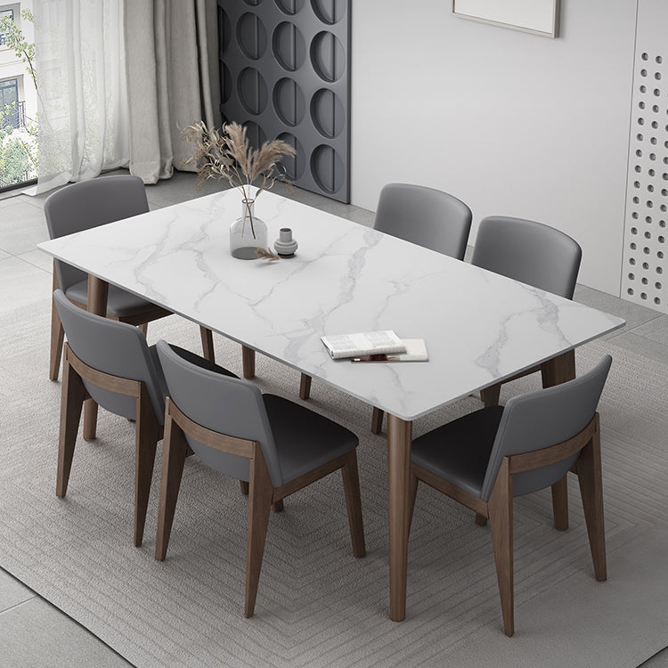 Contemporary 1/2/5/7 Pieces Furniture Stone Rectangle Dining Chairs Set for Condo
