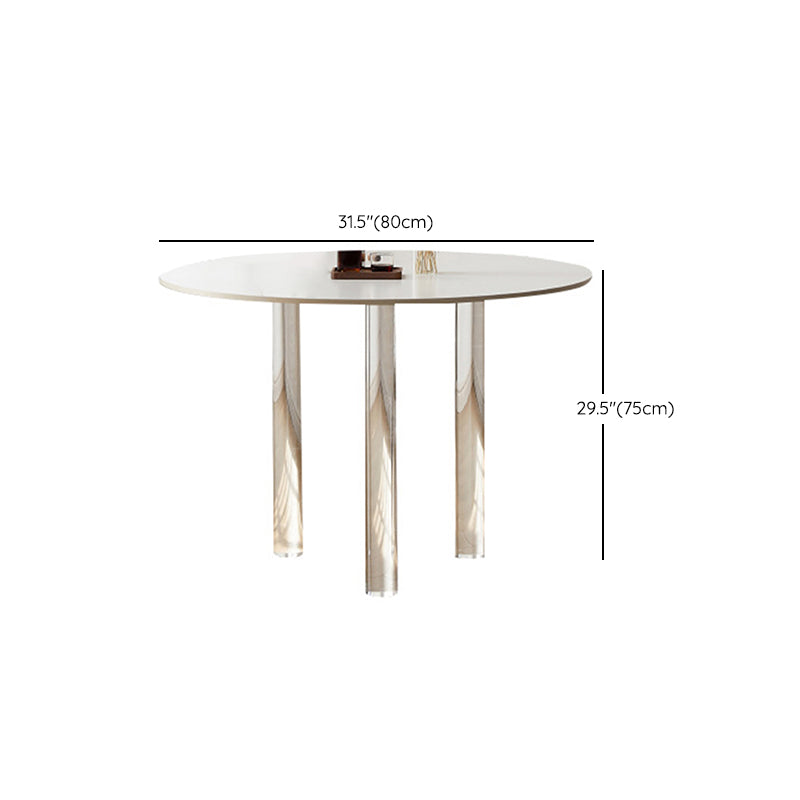 Modern Dining Set 1/2/3/4 Pcs Acrylic Frame Dining Table and Chairs