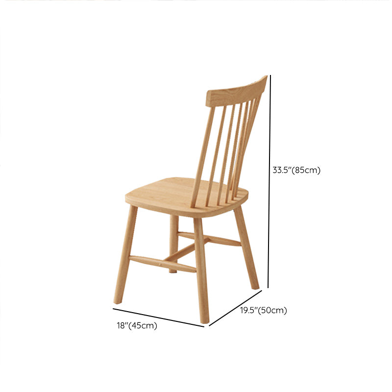 Contemporary 1/2/5/7 Pieces Furniture Rectangle Solid Wood Dining Table Set in Natural