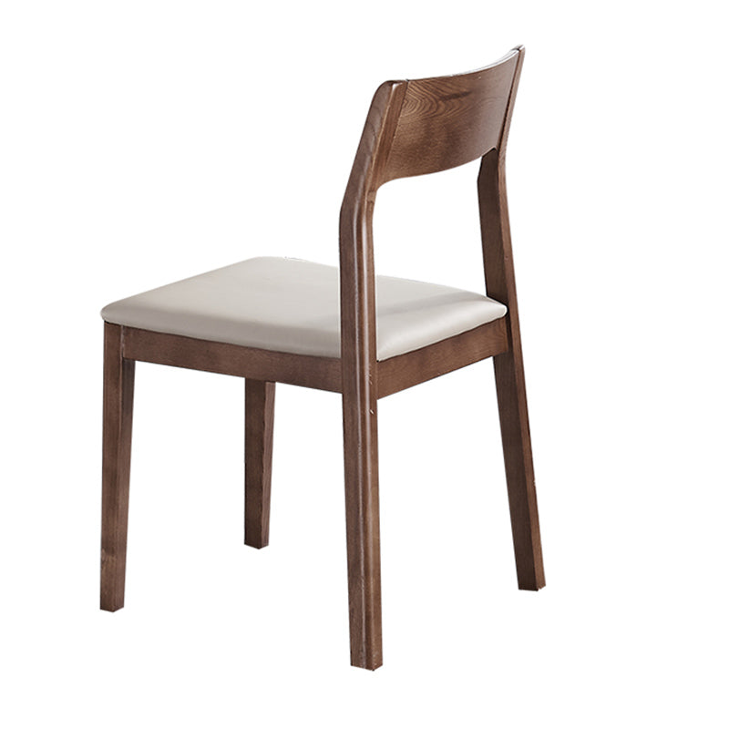 Modern Dining Set 1/4/5/7 Pcs Round Solid Wood Dining Table and Armless Chairs