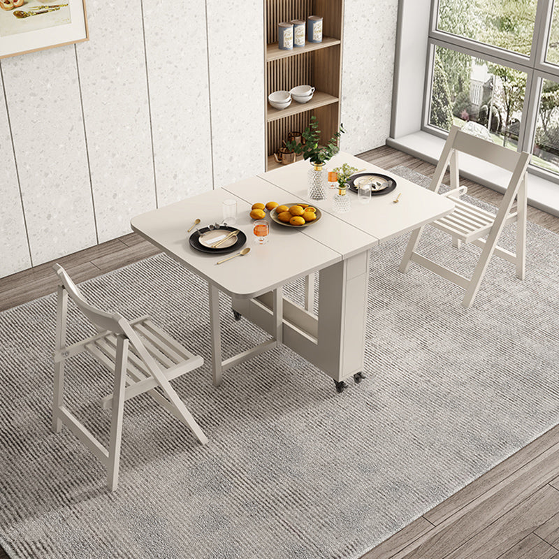 Modern Dining Set 1/3 Pcs Wood Folding Dining Table and Chairs