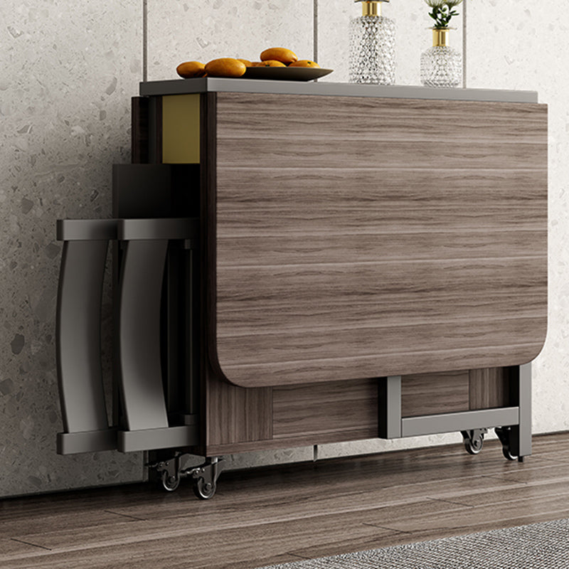 Modern Dining Set 1/3 Pcs Wood Folding Dining Table and Chairs