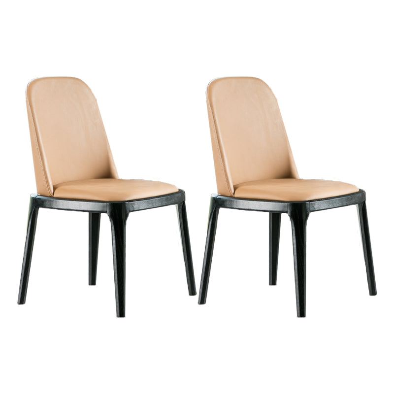 Kitchen Home Upholstered Dining Chairs Faux Leather Parsons Chair