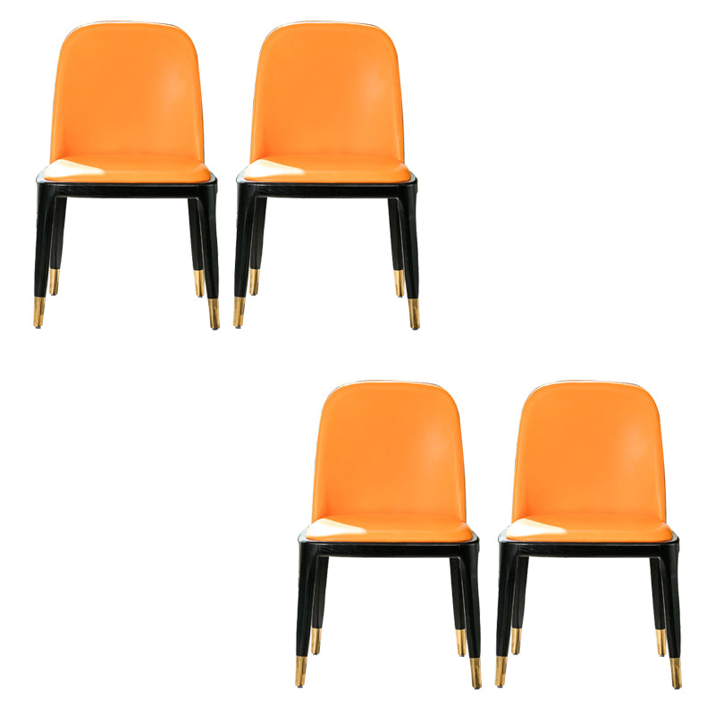 Kitchen Home Upholstered Dining Chairs Faux Leather Parsons Chair