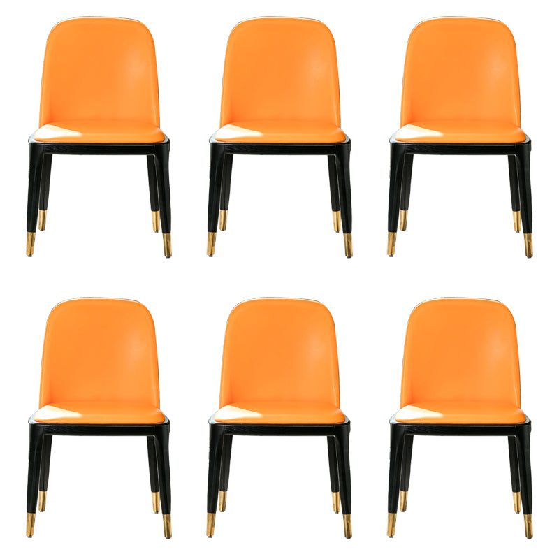 Kitchen Home Upholstered Dining Chairs Faux Leather Parsons Chair