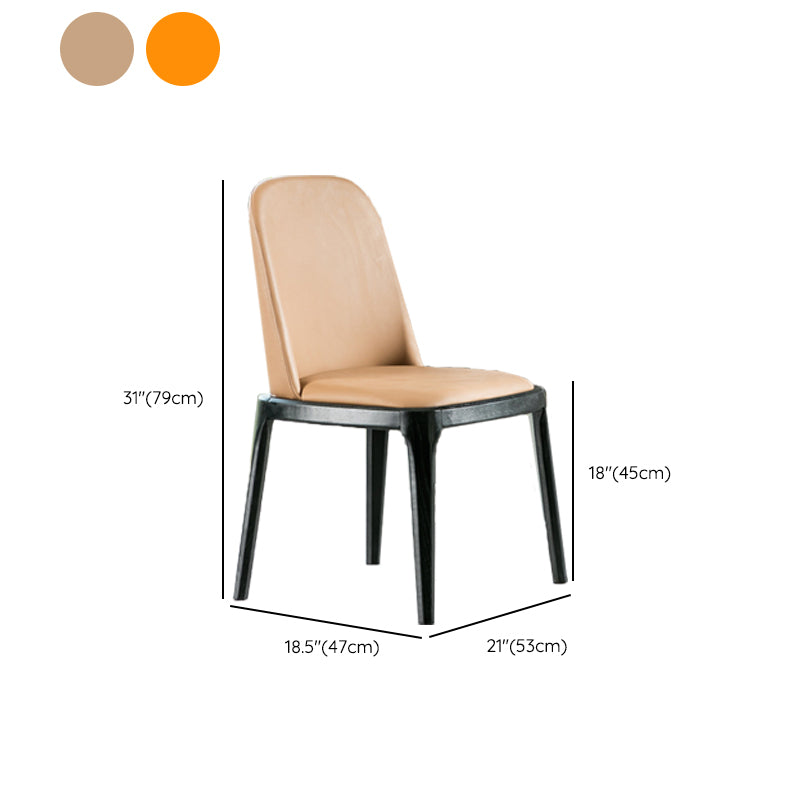 Kitchen Home Upholstered Dining Chairs Faux Leather Parsons Chair