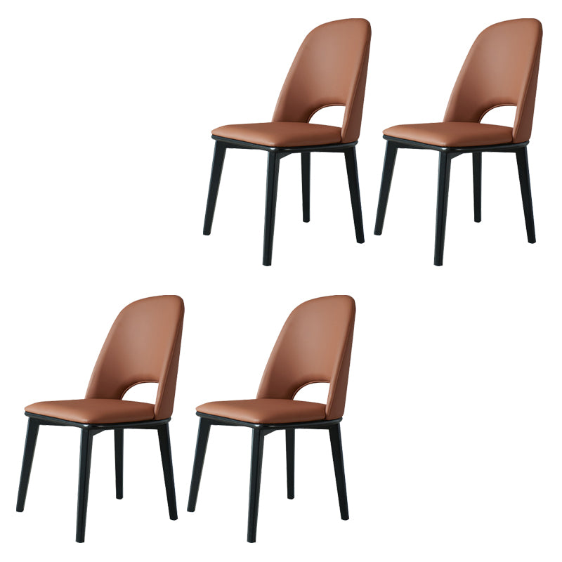 Industrial Home Indoor Chair Solid Wood Legs Dining Armless Chair