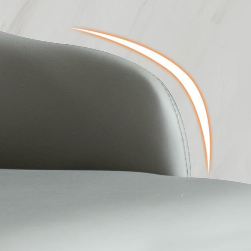 Open Back Home Dining Chair Wooden legs Arm Chair with Upholstered