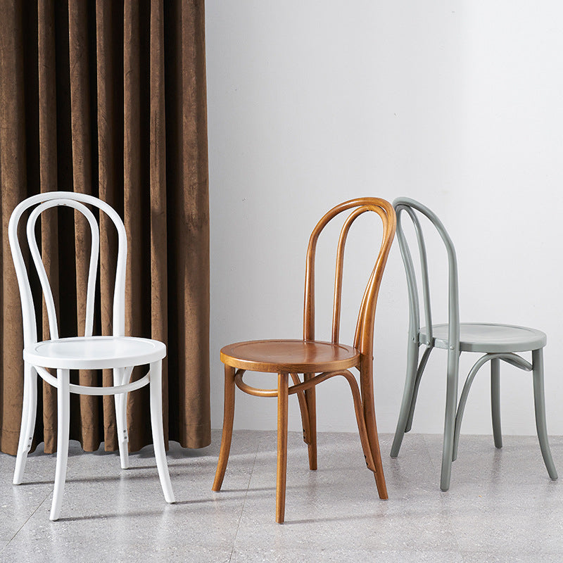 Solid Wood Side Chair Modern Windsor Indoor Dining Chair for Home
