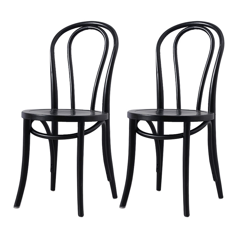 Solid Wood Side Chair Modern Windsor Indoor Dining Chair for Home