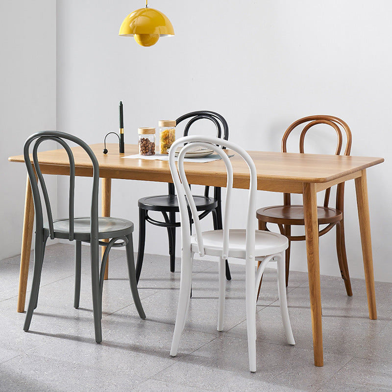 Solid Wood Side Chair Modern Windsor Indoor Dining Chair for Home