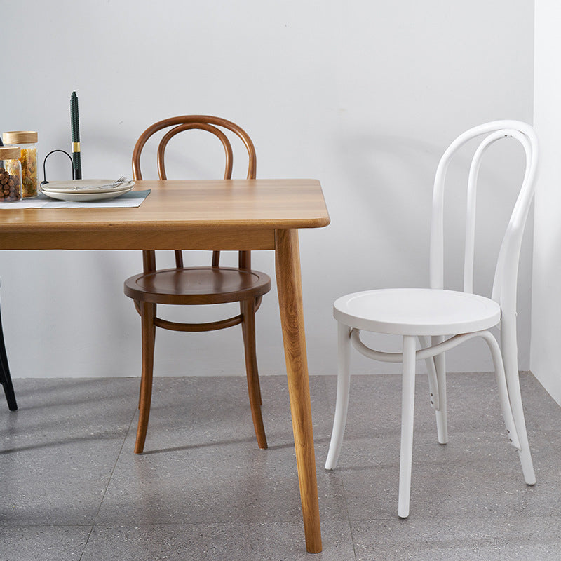 Solid Wood Side Chair Modern Windsor Indoor Dining Chair for Home