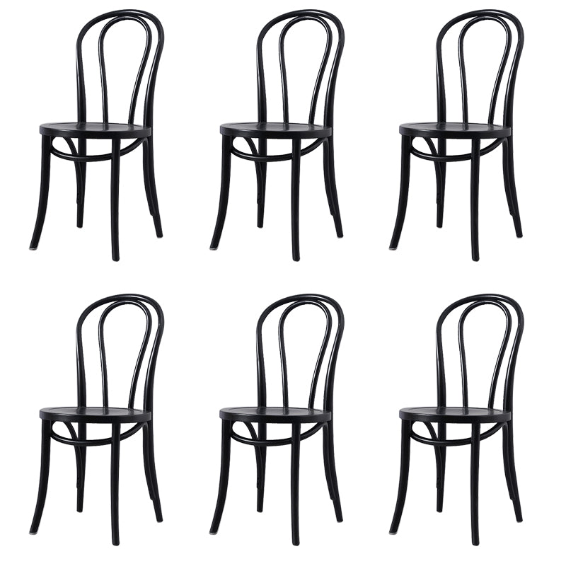 Solid Wood Side Chair Modern Windsor Indoor Dining Chair for Home