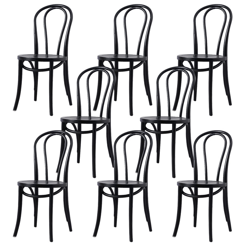 Solid Wood Side Chair Modern Windsor Indoor Dining Chair for Home