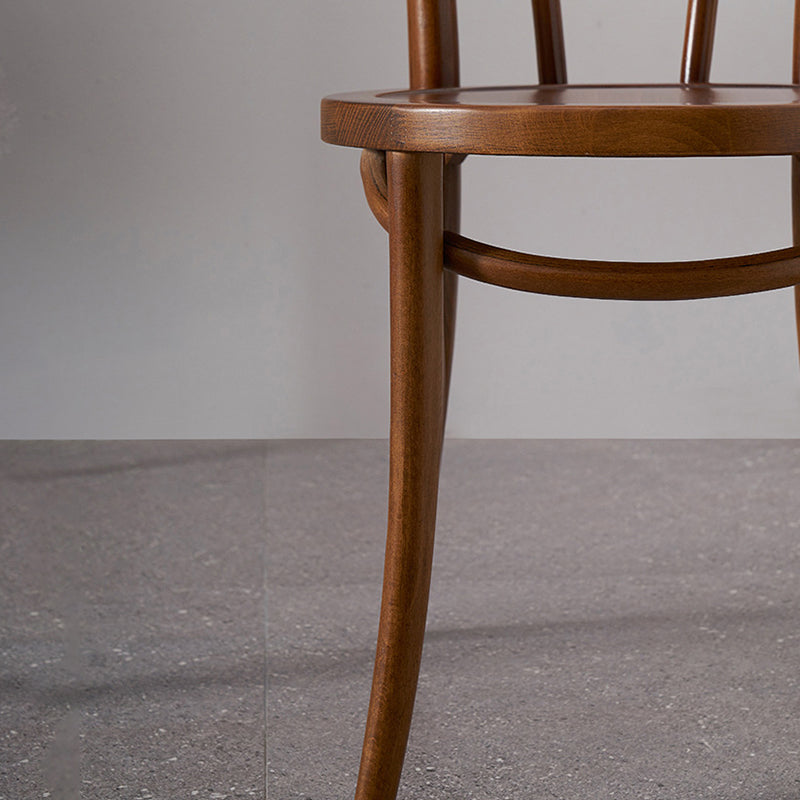 Solid Wood Side Chair Modern Windsor Indoor Dining Chair for Home