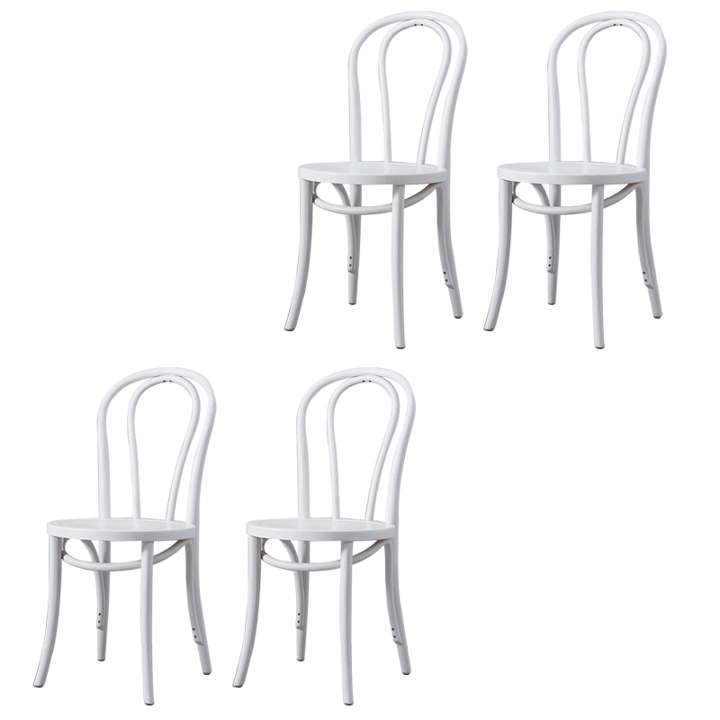 Solid Wood Side Chair Modern Windsor Indoor Dining Chair for Home