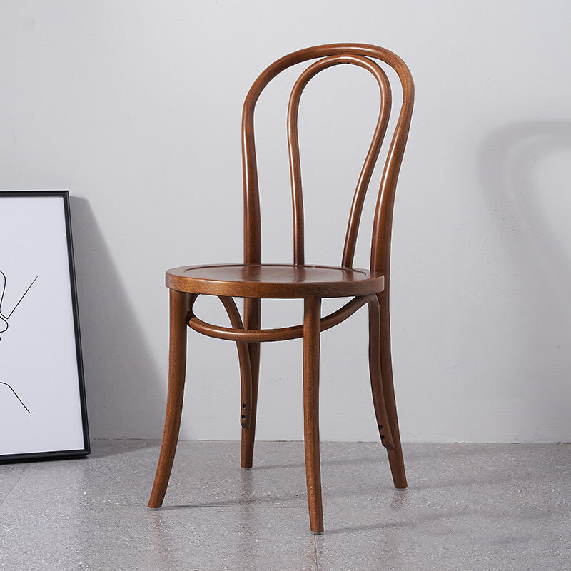 Solid Wood Side Chair Modern Windsor Indoor Dining Chair for Home