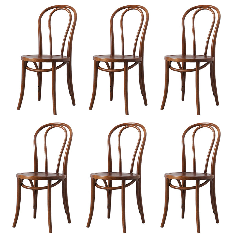 Solid Wood Side Chair Modern Windsor Indoor Dining Chair for Home