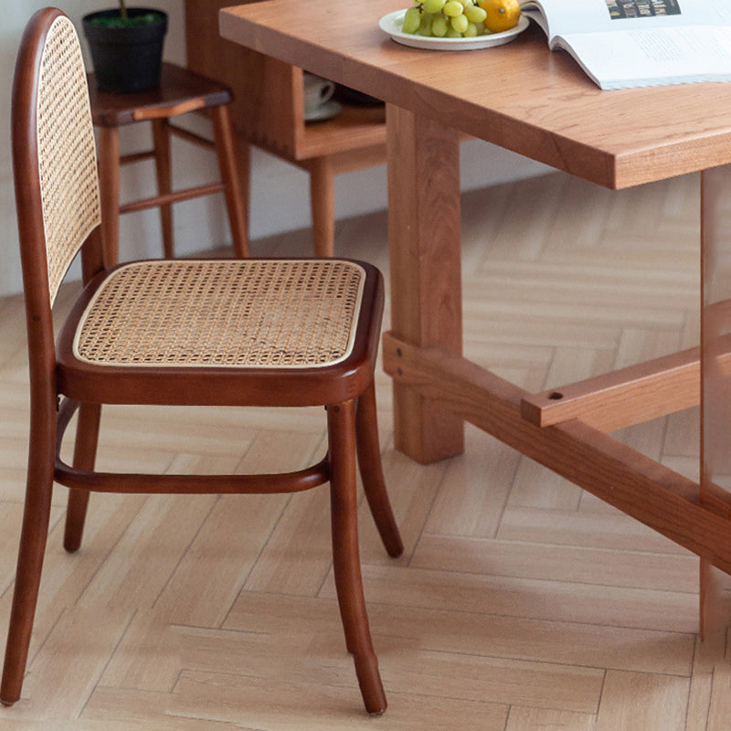 Solid Wood Side Chair Modern Indoor Dining Chair for Home Use