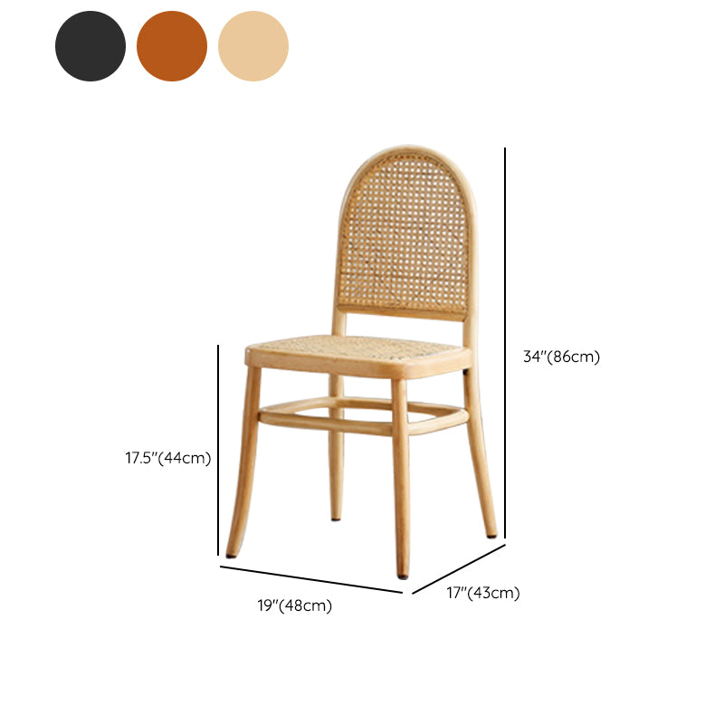 Solid Wood Side Chair Modern Indoor Dining Chair for Home Use