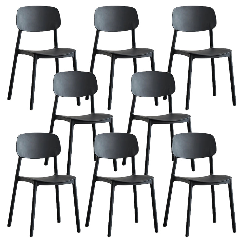 Kitchen Home Stacking Side Chair Open Back Dining Side Chair