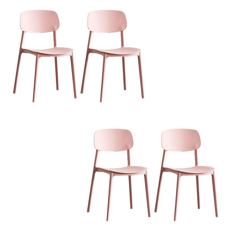 Kitchen Home Stacking Side Chair Open Back Dining Side Chair