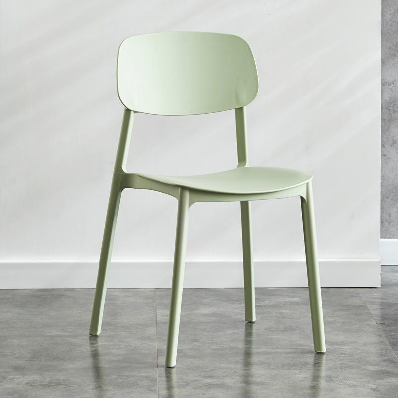 Kitchen Home Stacking Side Chair Open Back Dining Side Chair
