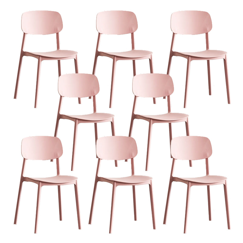 Kitchen Home Stacking Side Chair Open Back Dining Side Chair