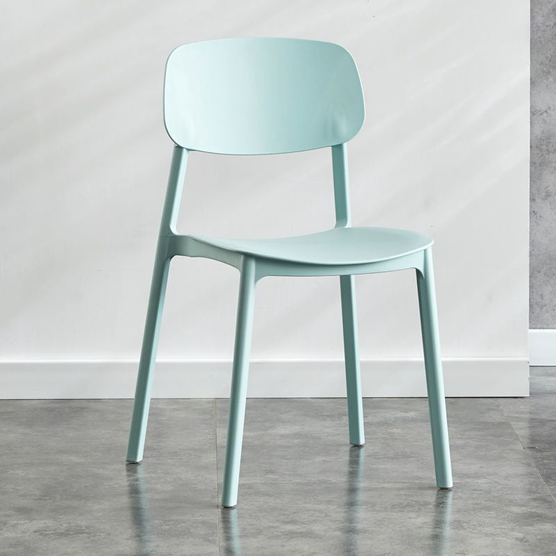 Kitchen Home Stacking Side Chair Open Back Dining Side Chair