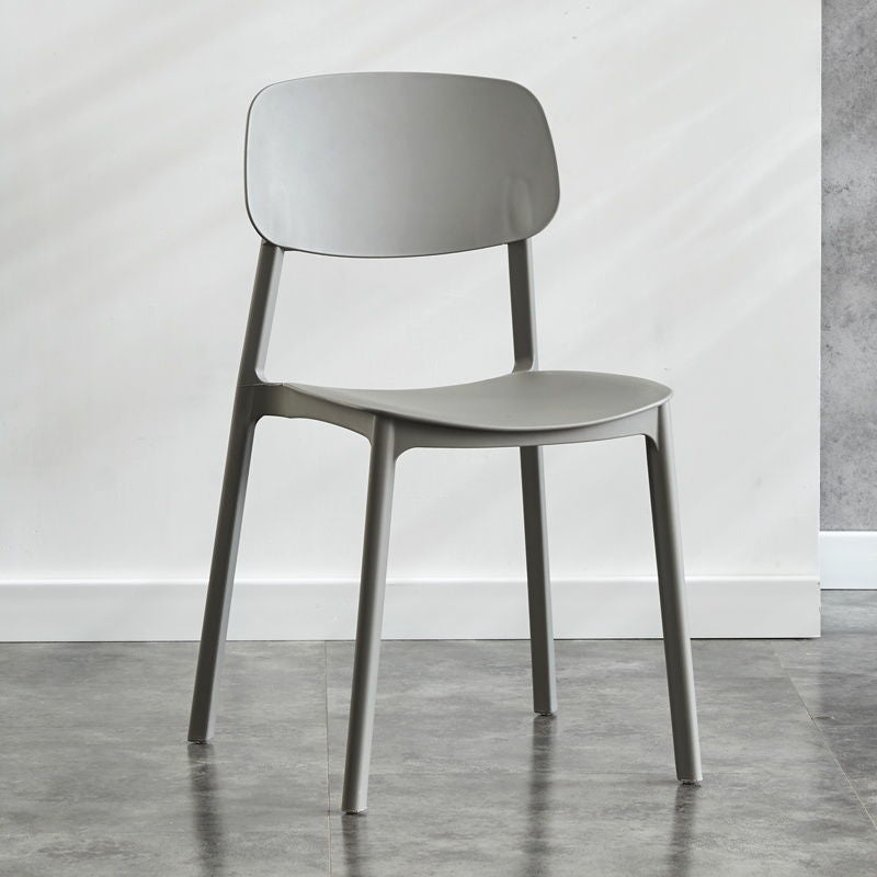Kitchen Home Stacking Side Chair Open Back Dining Side Chair