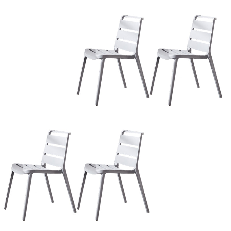 Home Dining Accent Chair Dining Room Open Back Armless Side Chair