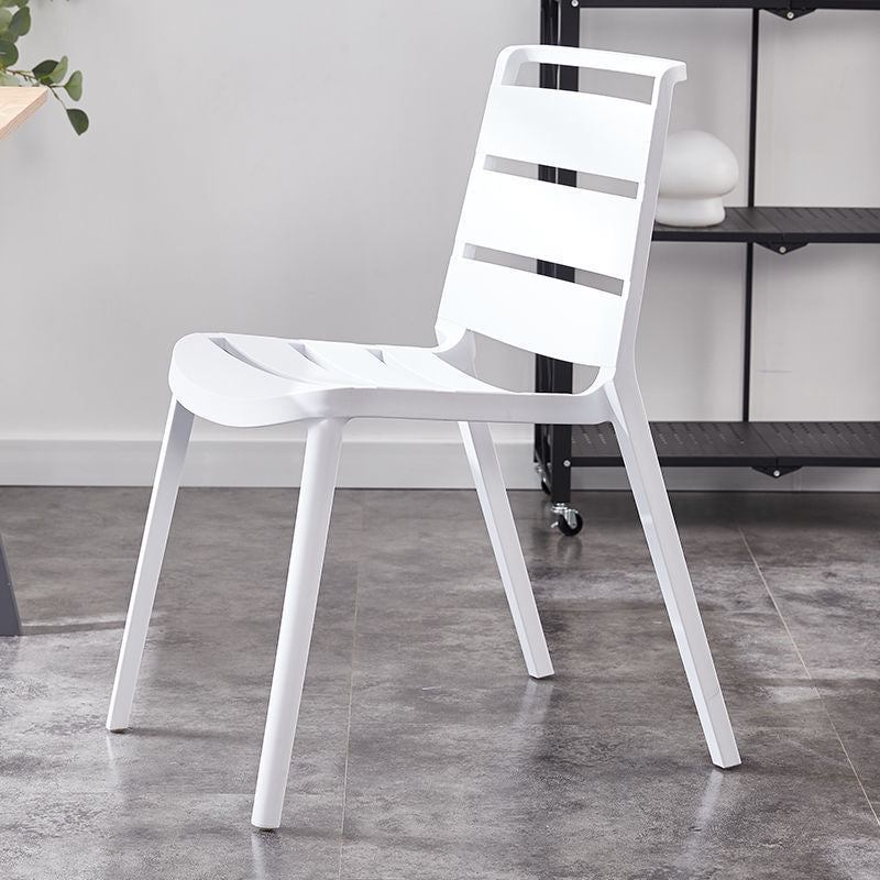 Home Dining Accent Chair Dining Room Open Back Armless Side Chair