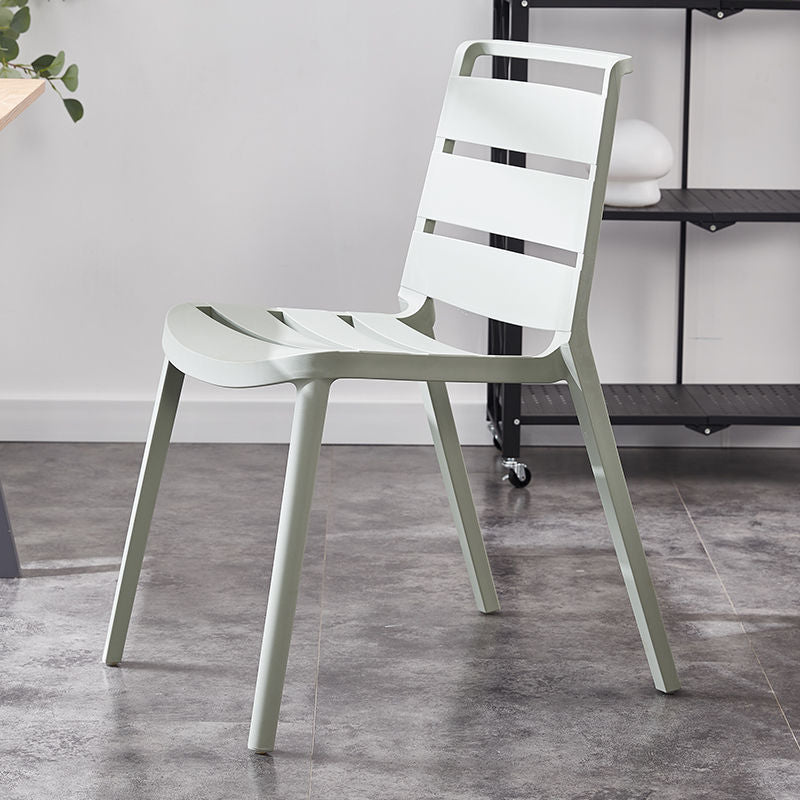 Home Dining Accent Chair Dining Room Open Back Armless Side Chair