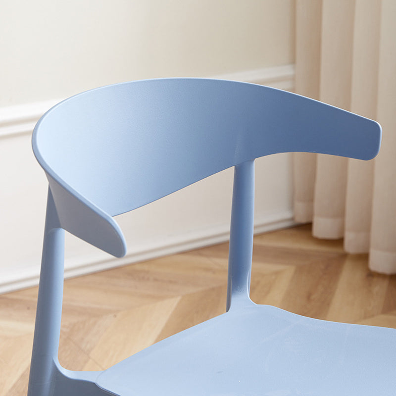 Dining Room Kitchen Dining Chair Open Back Plastic Side Chair