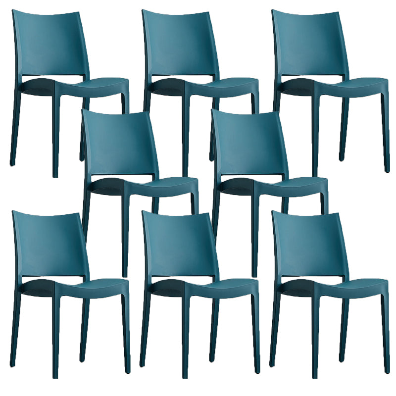 Dining Room Indoor Chair Plastic Armless Dining Accent Chair