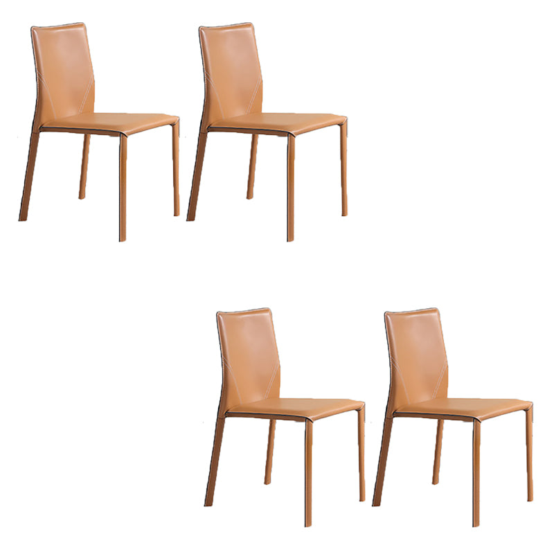 Dining Room Home Side Chair Faux Leather Dining Chairs with Upholstered