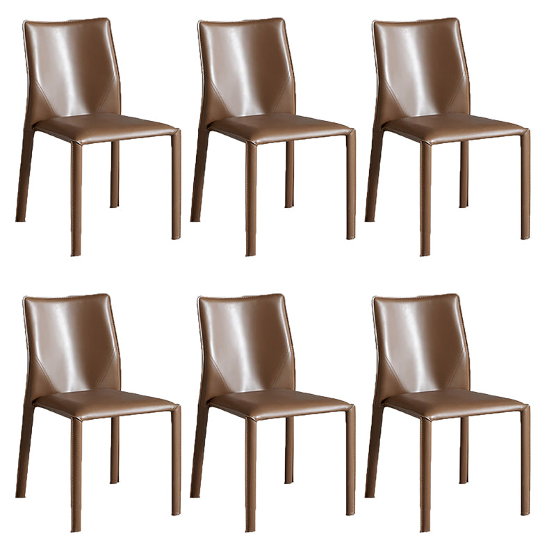 Dining Room Home Side Chair Faux Leather Dining Chairs with Upholstered