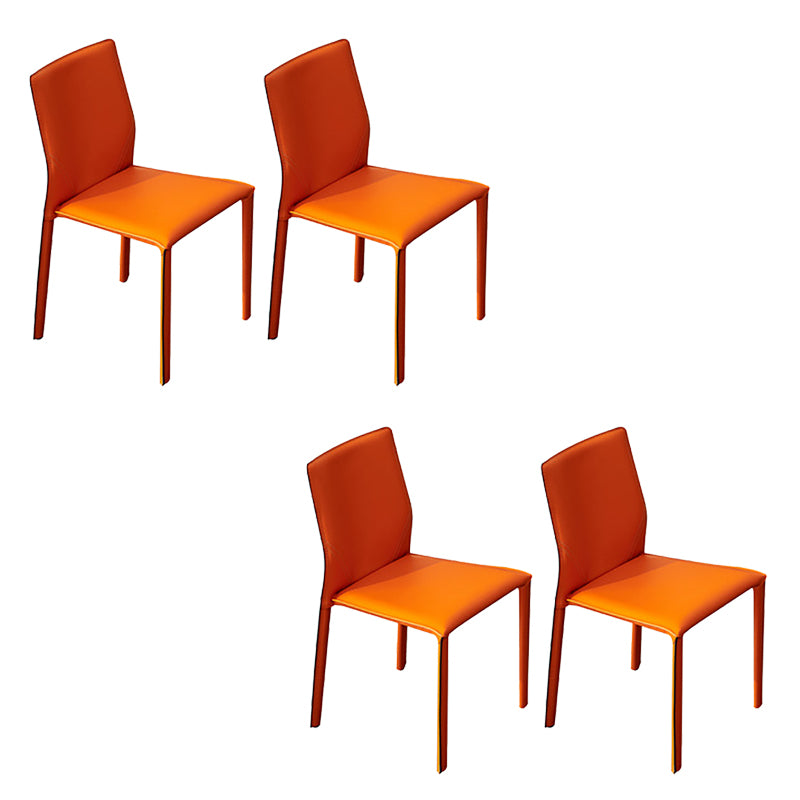 Dining Room Home Side Chair Faux Leather Dining Chairs with Upholstered